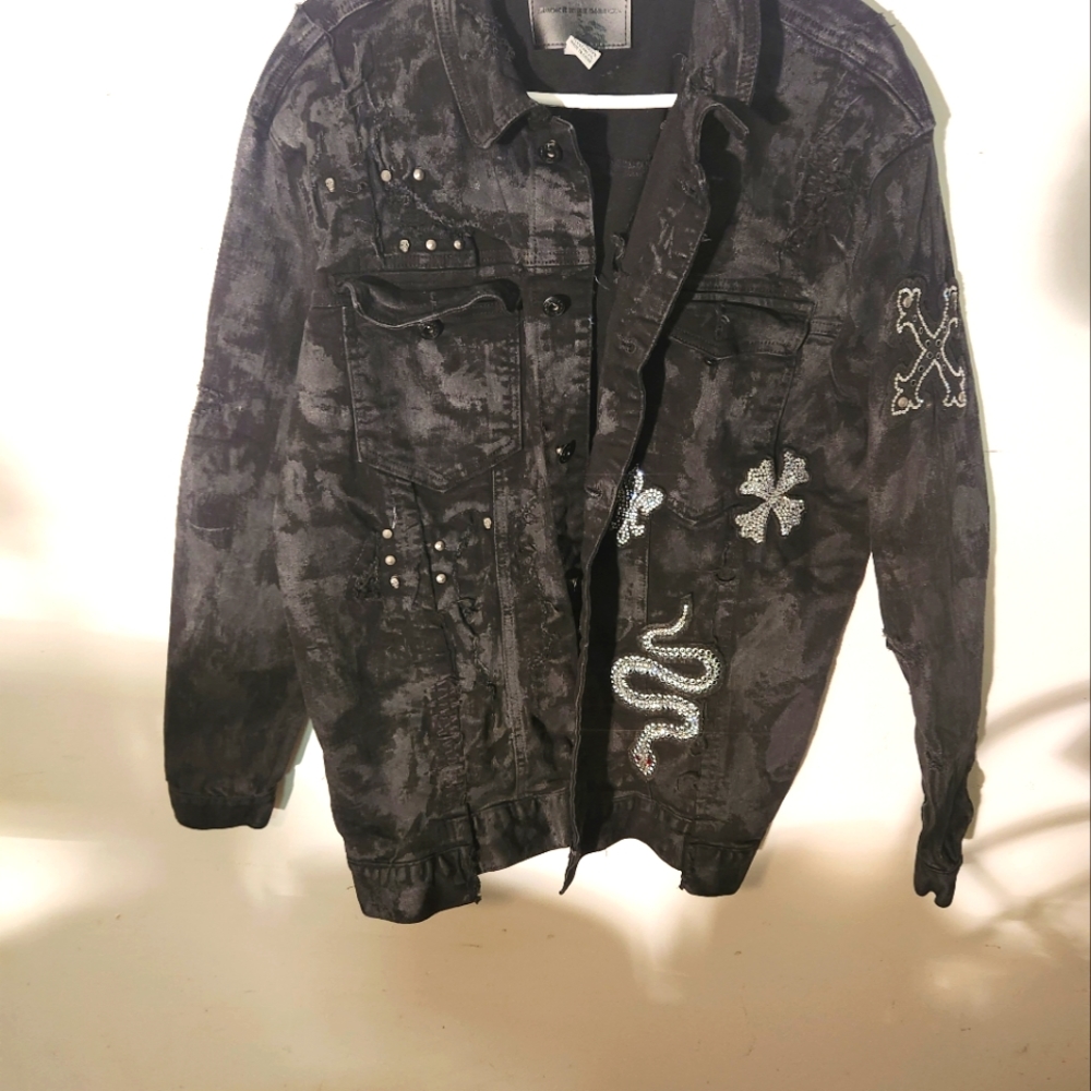 SmokeRise mens jean jacket size 2XL